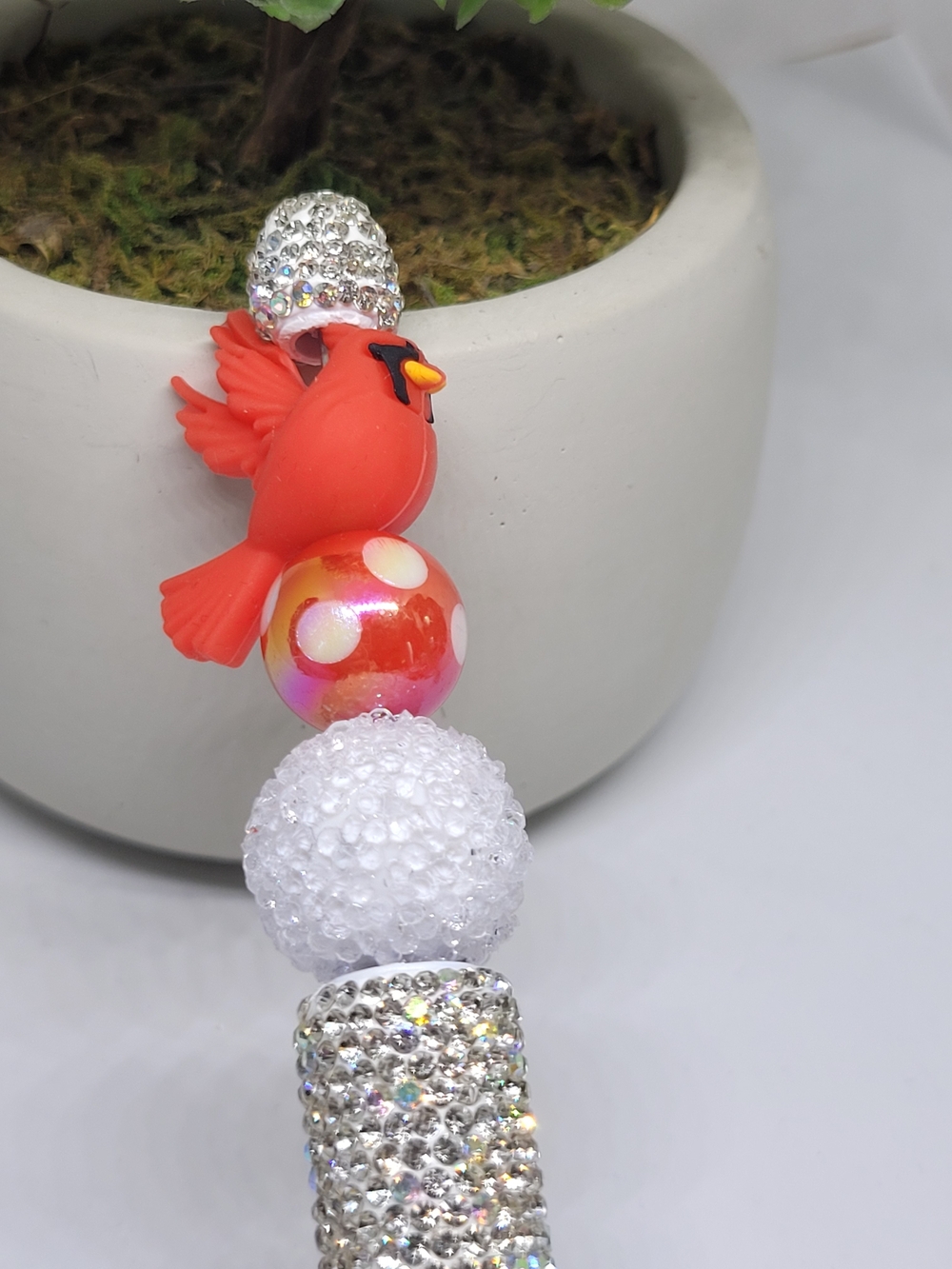Red Cardinal Bird Pen Accessory
